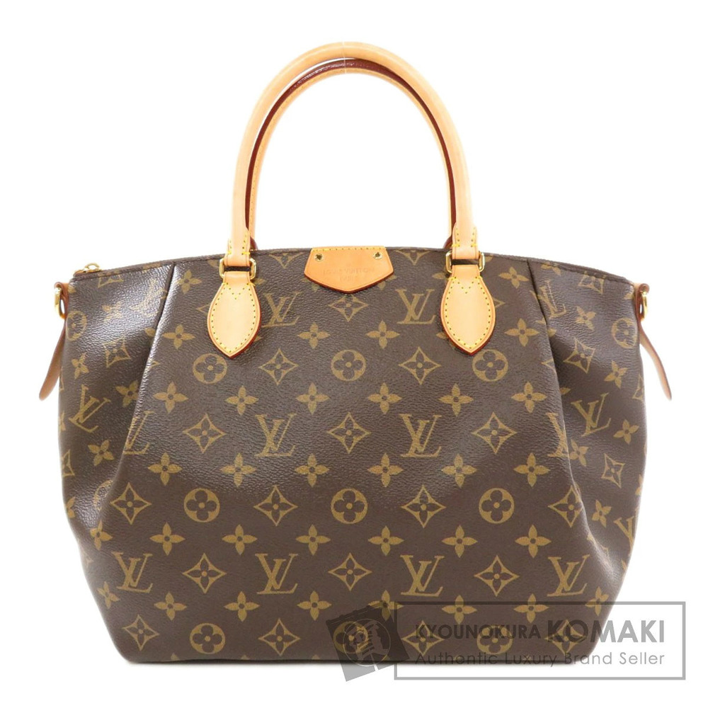 Louis Vuitton Turenne Top Handle Bag Monogram Canvas White Brown